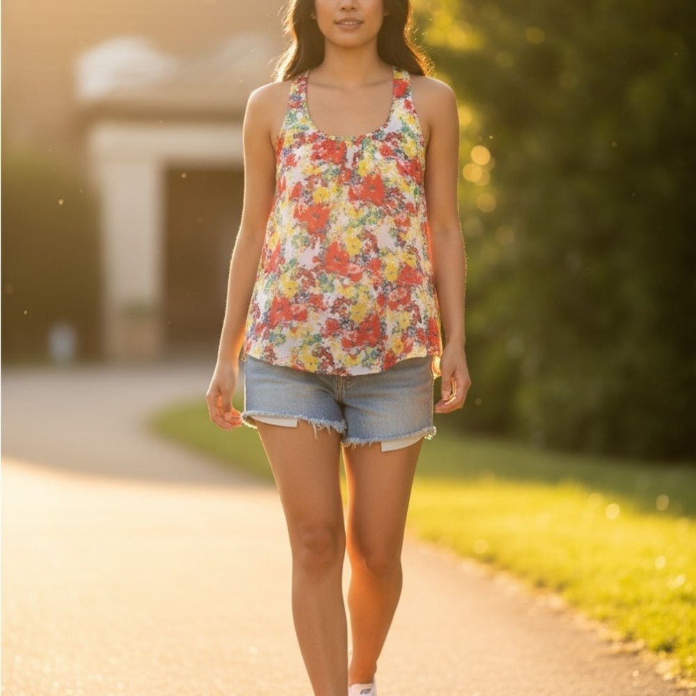 Ambiance Multicolor Floral Tank Top